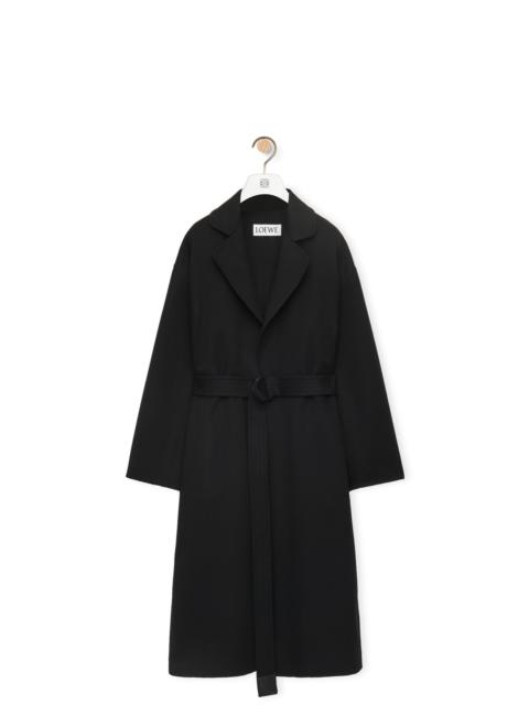 Loewe Belted coat in wool and cashmere