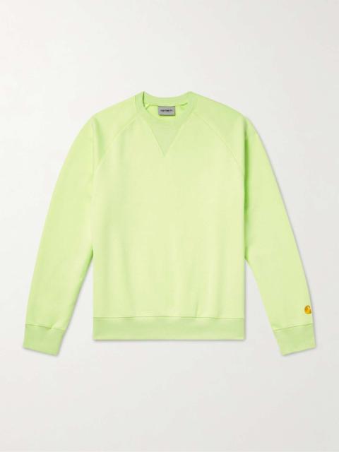 Chase Logo-Embroidered Cotton-Blend Jersey Sweatshirt
