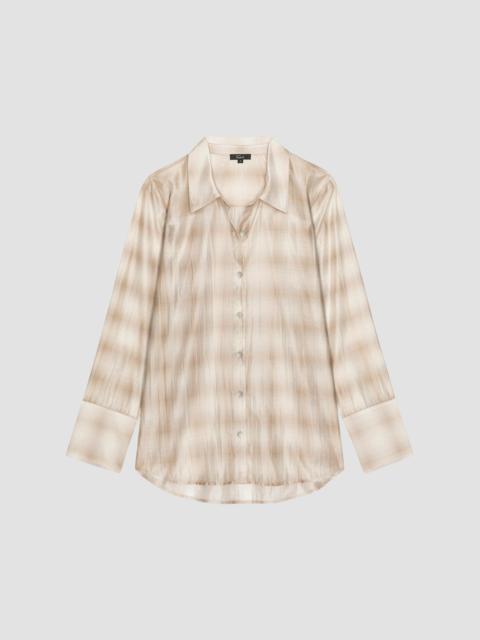 Rails Women's Bishop Shadow-Plaid Shirt - Mink Vanilla