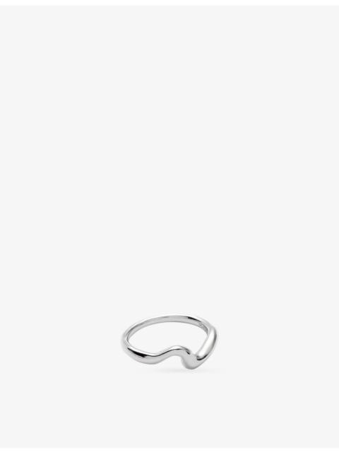 MISSOMA Molten Wave Sterling Silver Stacking Ring