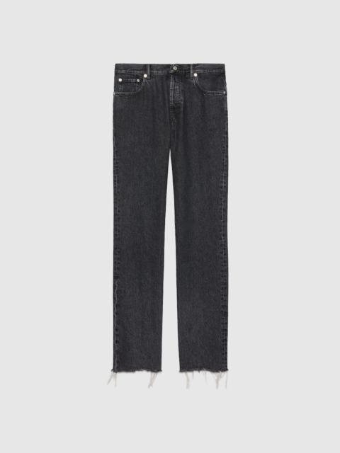 GUCCI Denim pant with label