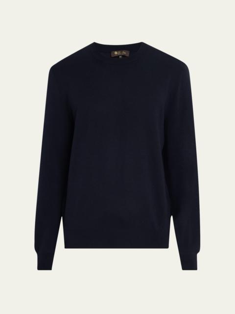 Loro Piana Men's Empire Wish® Wool Crewneck Sweater