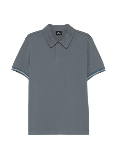 Paul Smith striped-detail polo shirt
