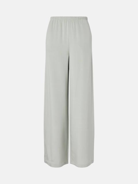 Max Mara Maga silk-blend satin wide-leg pants