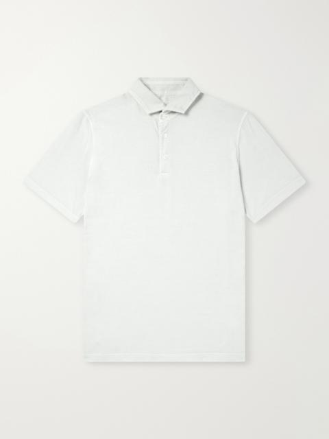 FEDELI Cotton-Jersey Polo Shirt