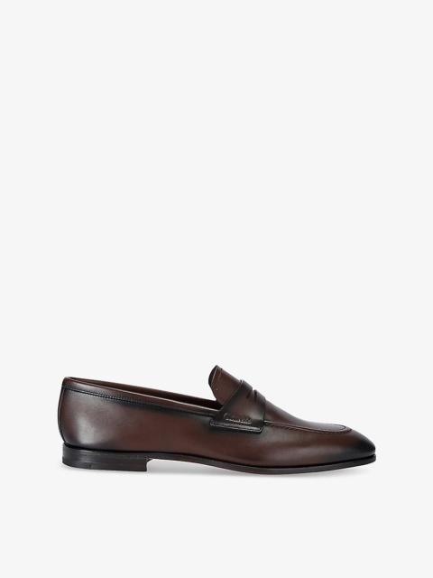 Church's Maesteg Almond-Toe Leather Penny Loafers