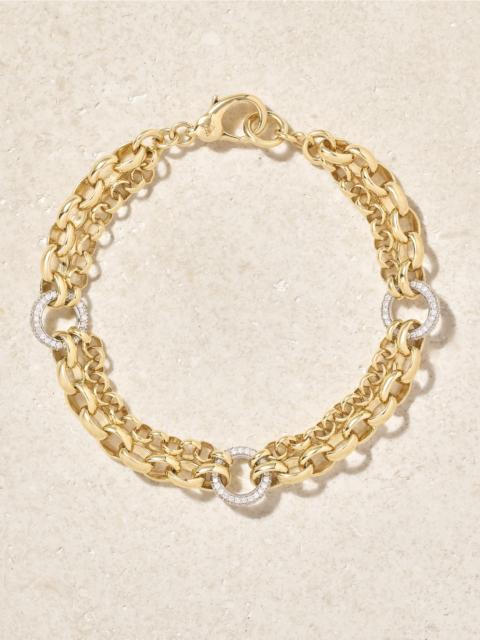 FOUNDRAE 18-karat Gold Diamond Bracelet