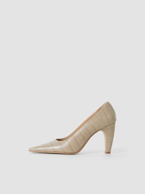 JOSEPH Zina Croc Leather High Heel Shoes