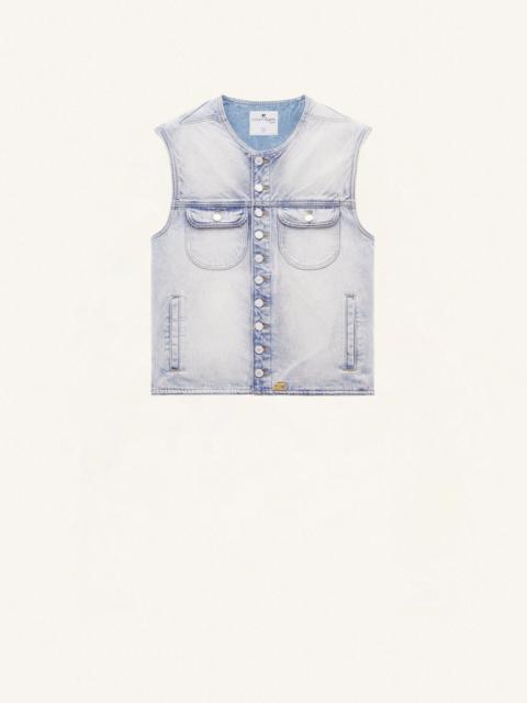 courrèges MULTIFLEX DENIM VEST