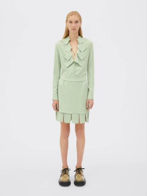 ワンピース BOTTEGA VENETA Women Mid Skirts 685527V1OK0 2945 Green Bottega Veneta skirt | REVERSIBLE