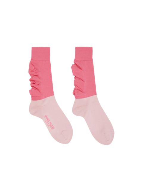 ISSEY MIYAKE Pink Flower Socks