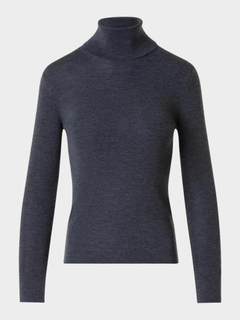 AKRIS Full Needle Merino Wool Turtleneck Sweater