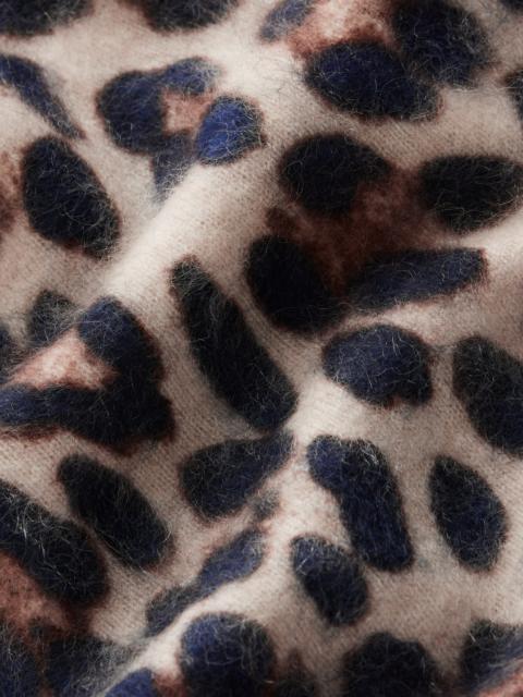 BODEN Kat Brushed Cashmere T-shirt-Camel, Leopard