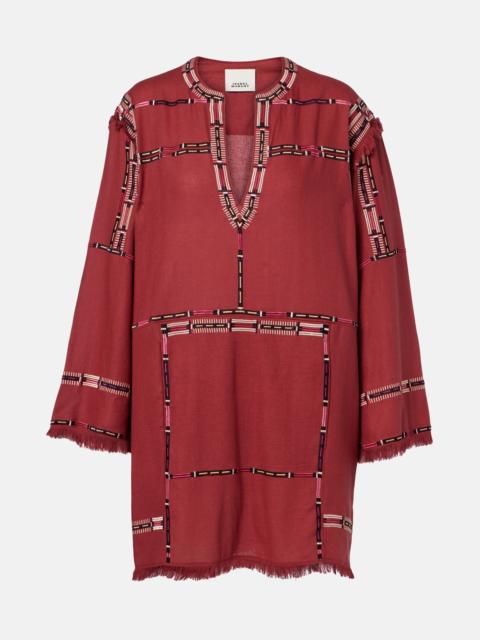 Isabel Marant Freya embroidered silk tunic