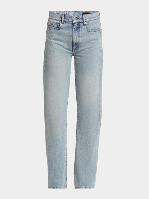 Proenza Schouler Ryman Light-Wash Denim Straight-Leg Jeans
