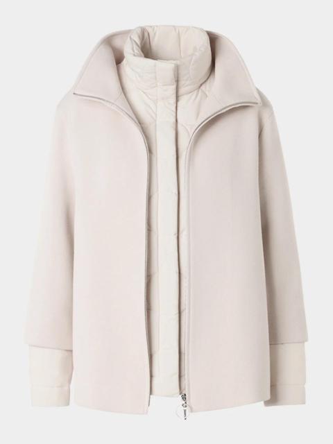 AKRIS Felted Wool Car Coat