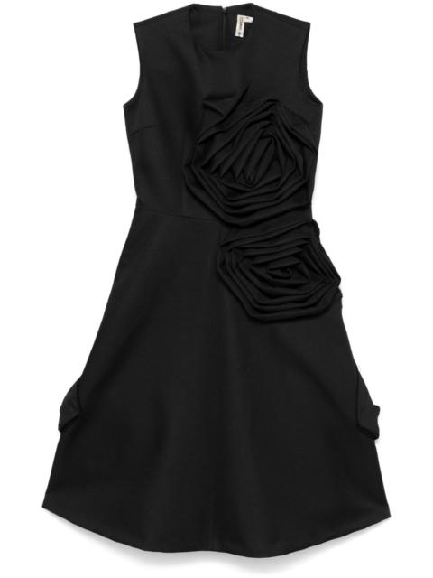 Comme Des Garçons rose-appliqué midi skirt