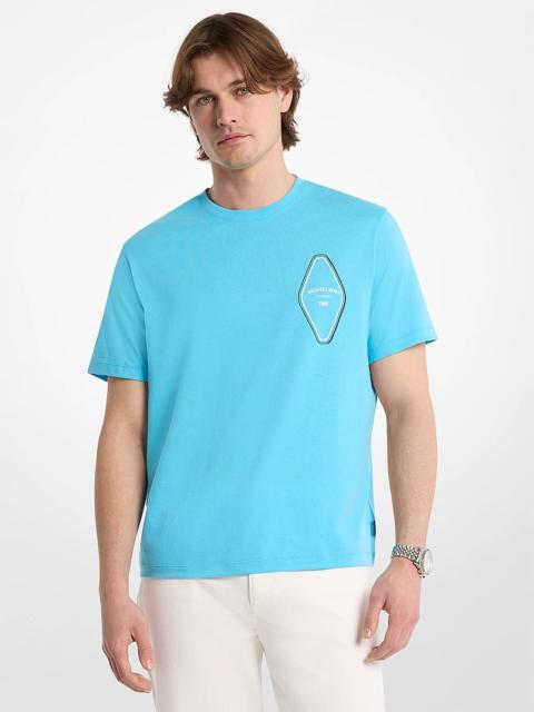 MICHAEL KORS Graphic Logo Cotton T-Shirt