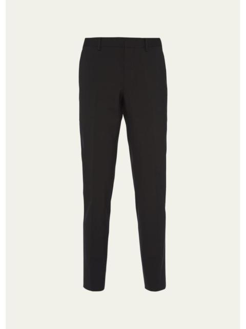Prada Men's Wool-Stretch Tapered Leg Pants
