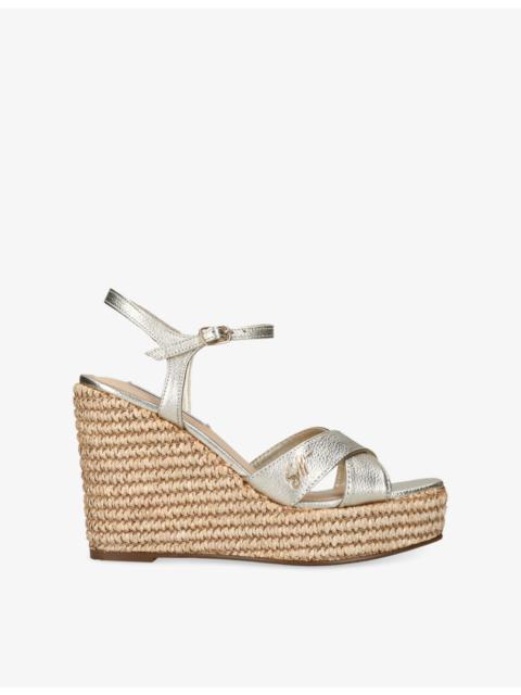 STEVE MADDEN Cylo Leather Wedge Sandals