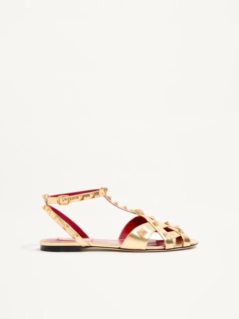 Valentino STUDDY SANDAL IN LAMINATED NAPPA 05MM