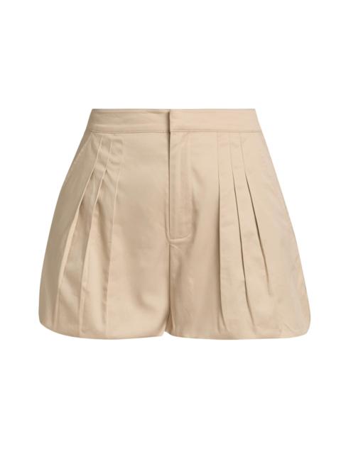 GENERATION LOVE Women's Oria Cotton Sateen Bubble Shorts - Light Khaki