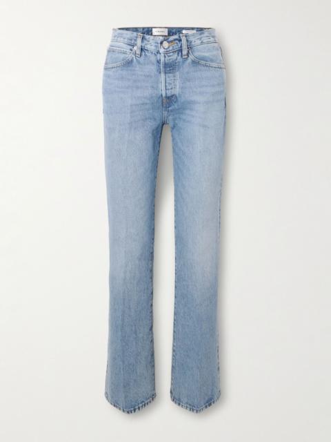 FRAME The Vertical straight-leg jeans Mid denim