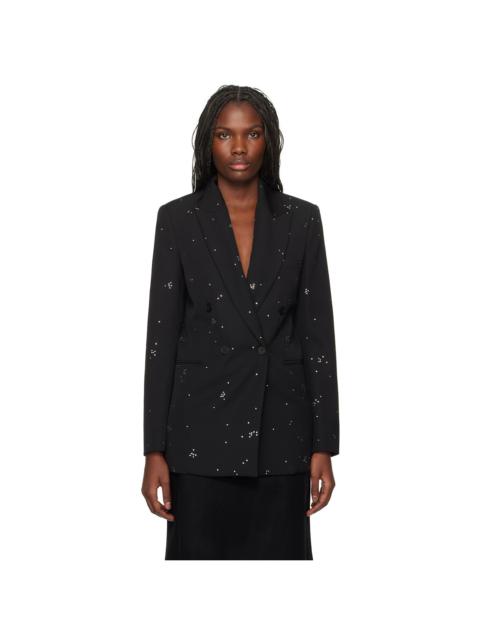 Lanvin Black Embroidered Blazer