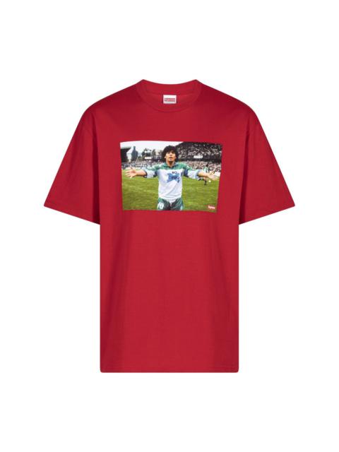 【Supreme】Maradona Printed Graphic T-Shirt★White★24SS★ Supreme Maradona Tee White — Kick Game