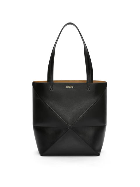 Loewe Puzzle Fold Tote in shiny calfskin