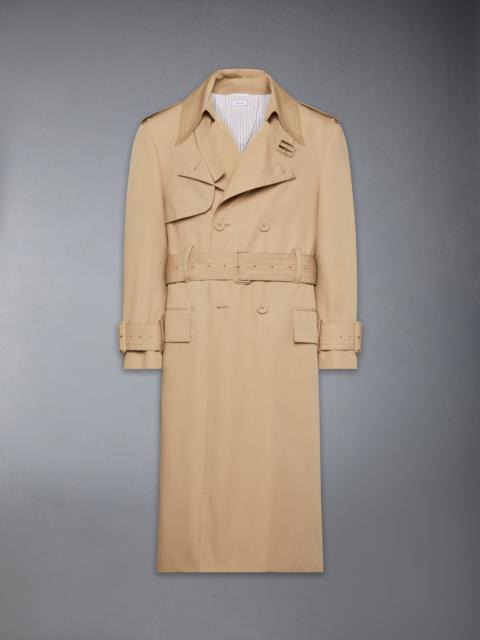 OVERSIZED COTTON SUITING TRENCH COAT