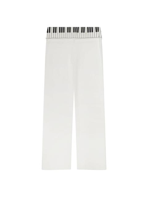 Praying Piano Key Lounge Pants "White" PRAY242170
