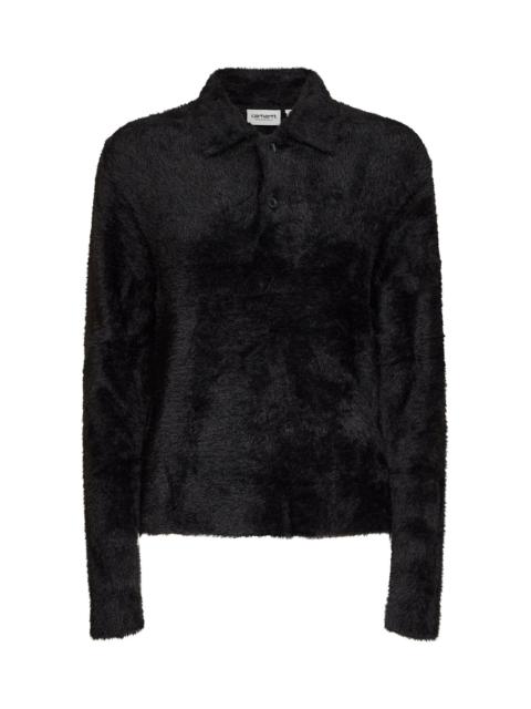 Carhartt WIP Black Women's L/S Maine Polo Sweater polo shirt