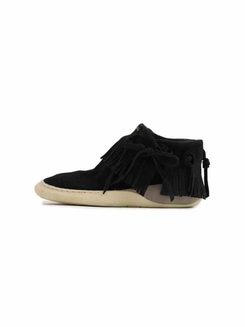 visvim GILA MOC LO SHAMAN COYOTE-FOLK W BLACK