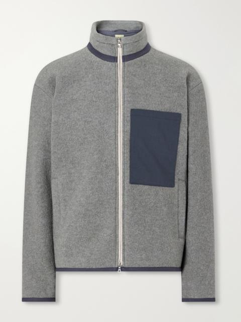 DE BONNE FACTURE Bookstore Cotton-Trimmed Virgin Wool Jacket