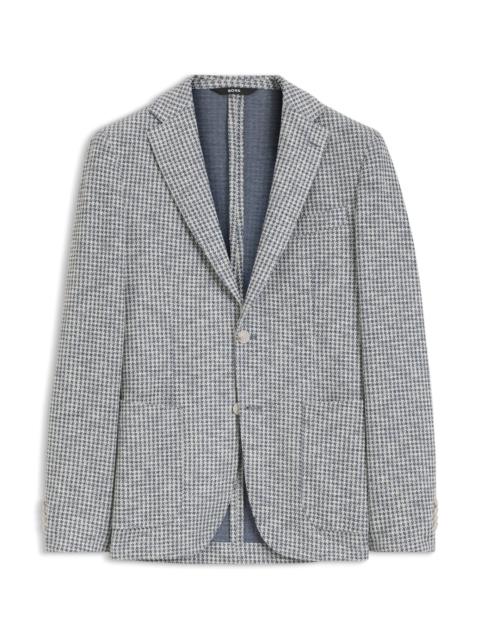 BOSS SLIM-FIT JACKET IN A PATTERNED COTTON BLEND