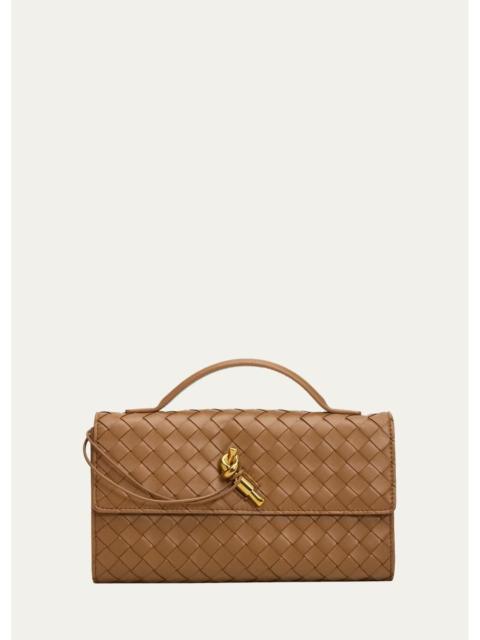 Bottega Veneta Andiamo Leather Clutch
