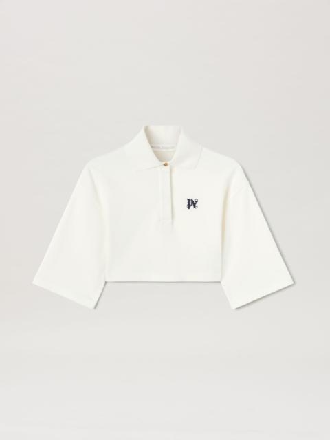 Palm Angels Monogram Cropped Polo