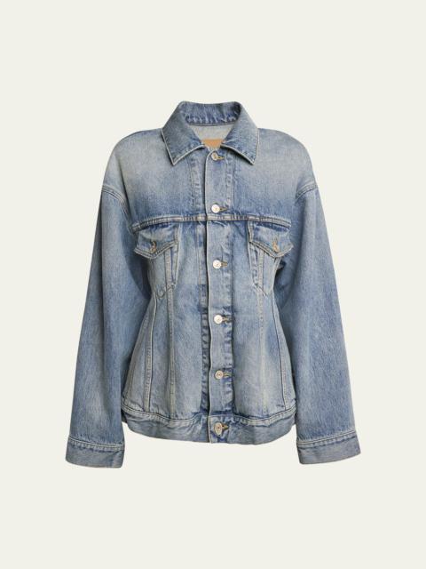 BALENCIAGA Denim Hourglass Jacket