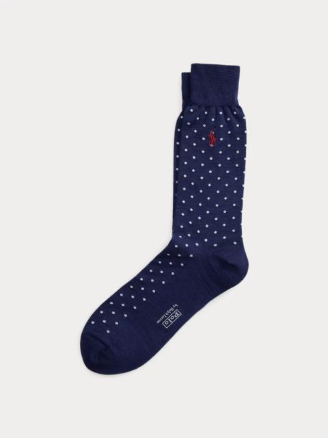 Polo Ralph Lauren Polka-Dot Wool-Blend Trouser Socks