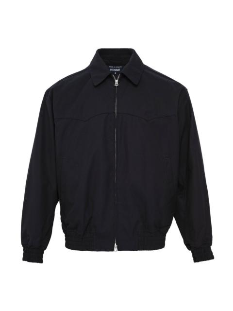 Comme des Garçons Homme Cotton Zip-Up Collar Jacket