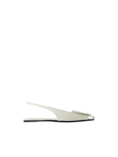 courrèges fold square toe sandals