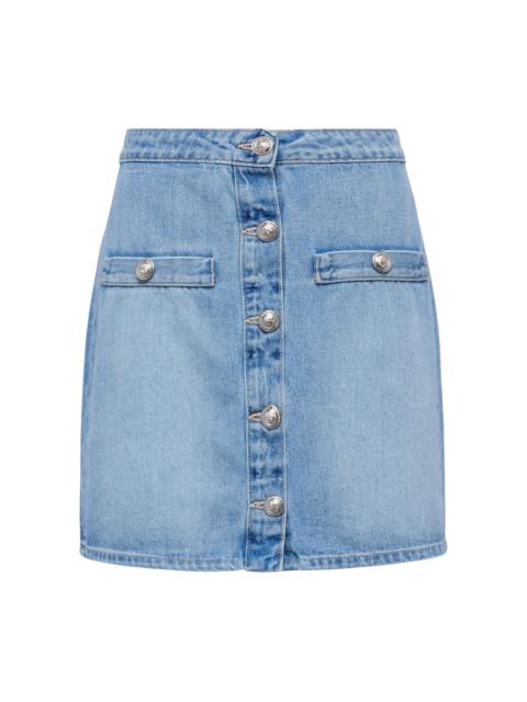 L'AGENCE Kris Denim Mini Skirt