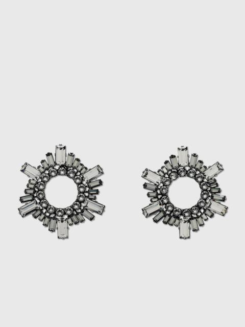 Amina Muaddi MINI BEGUM EARRINGS
