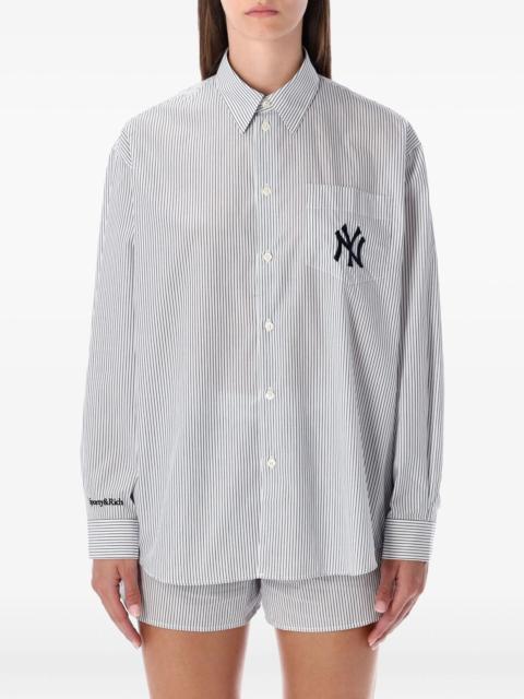 Sporty & Rich Sporty & Rich Yankees Serif Striped Shirt