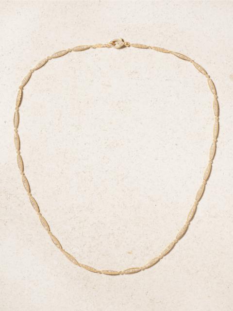 ILEANA MAKRI Grass Light Breeze 18-karat Gold Diamond Necklace