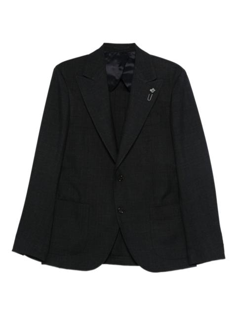 LARDINI checked button jacket