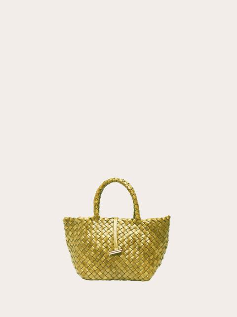 Liffner MINI LEATHER BASKET LIME
