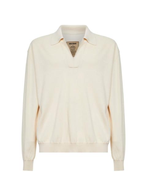 UMA WANG V-neck polo shirt