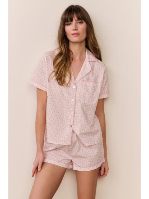 LoveShackFancy Midnight Haze Polo PJ Short Set